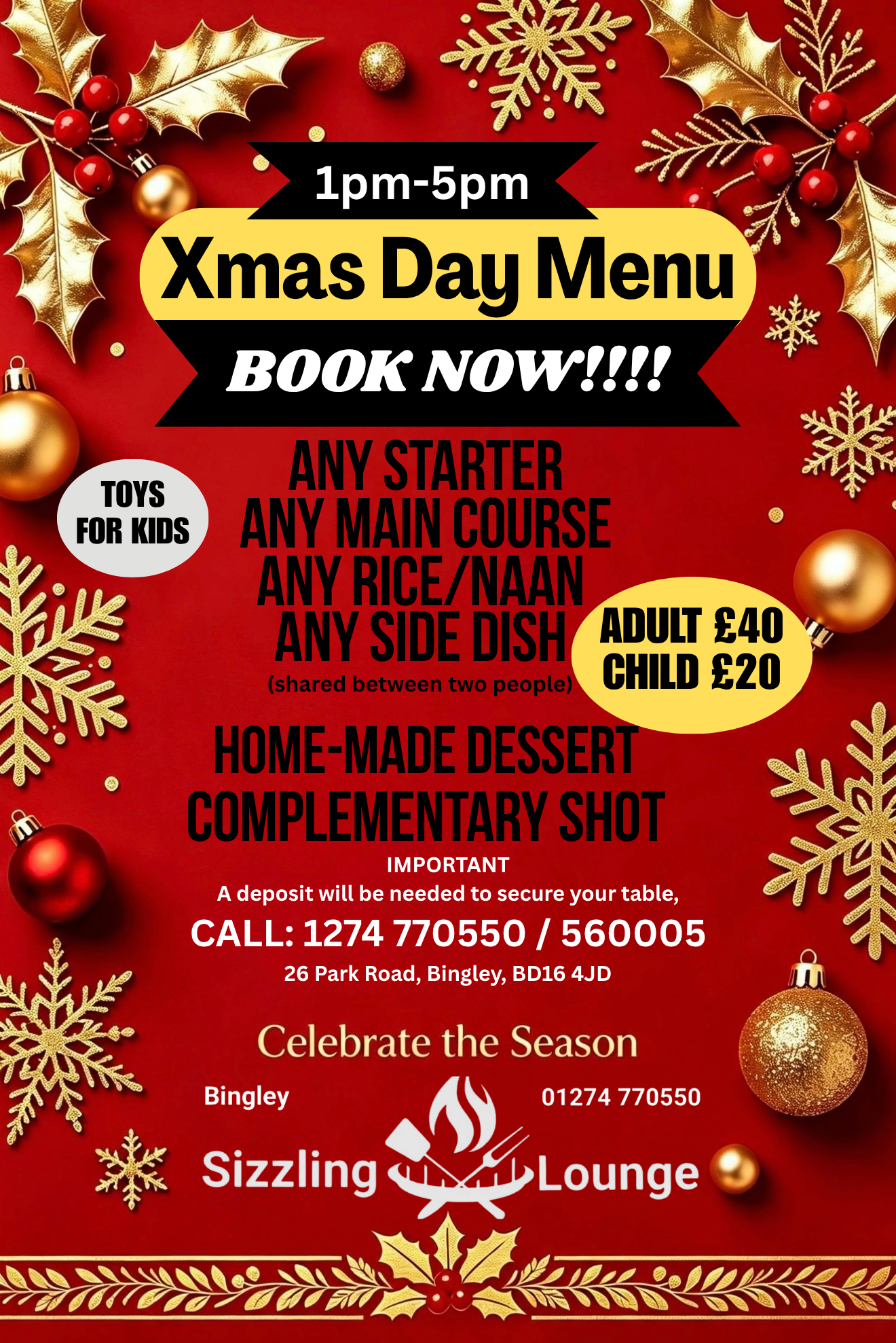 XMAS MENU